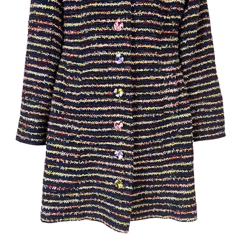 Cabi Headline Topper Button Down Multi-Stripe Coat - image 5